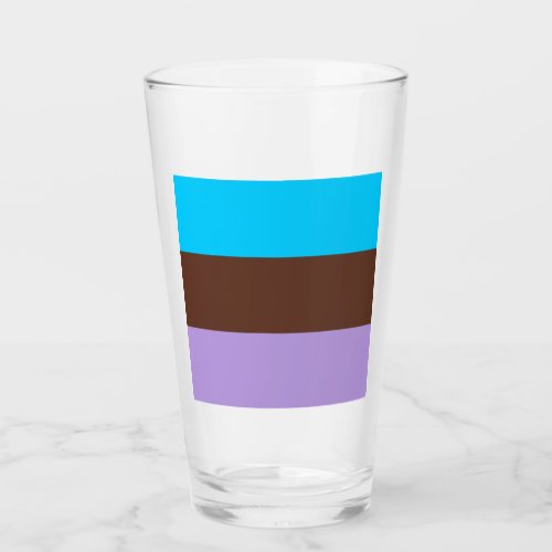 Androsexual Pride Flag Glass