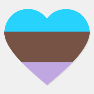 Androsexual Pride Flag Heart Sticker