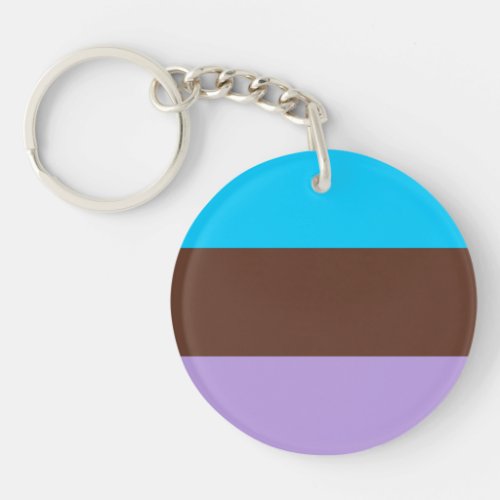 Androsexual Pride Flag Keychain