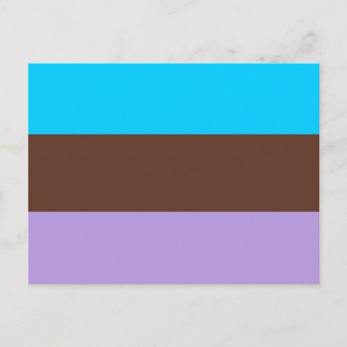 Androsexual Pride Flag Postcard