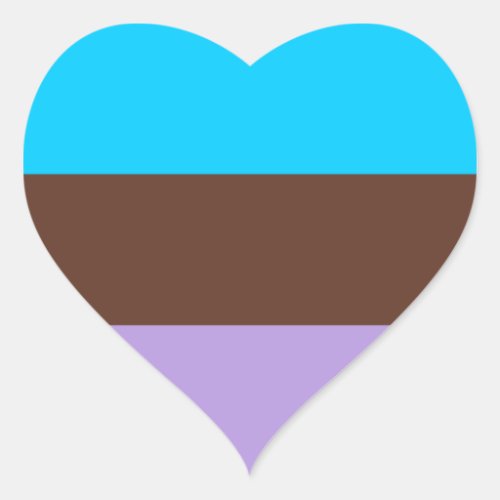 Androsexual Pride Heart Sticker