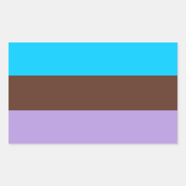 Androsexual Pride Rectangular Sticker (Front)