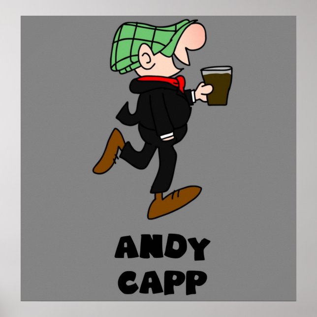 andy capp british english england retro vintage poster (Front)