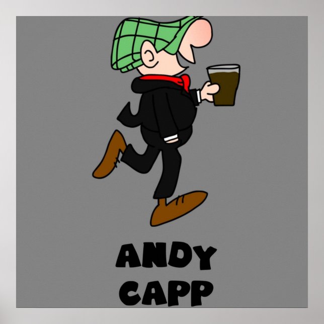andy capp british english england retro vintage poster (Front)