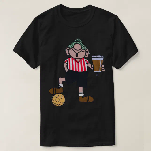 ANDY CAPP RED AND WHITE FOOTBALL SHIRT Zazzle