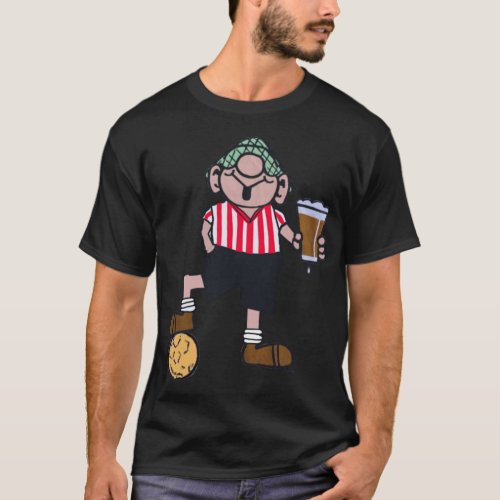 ANDY CAPP RED AND WHITE FOOTBALL SHIRT     