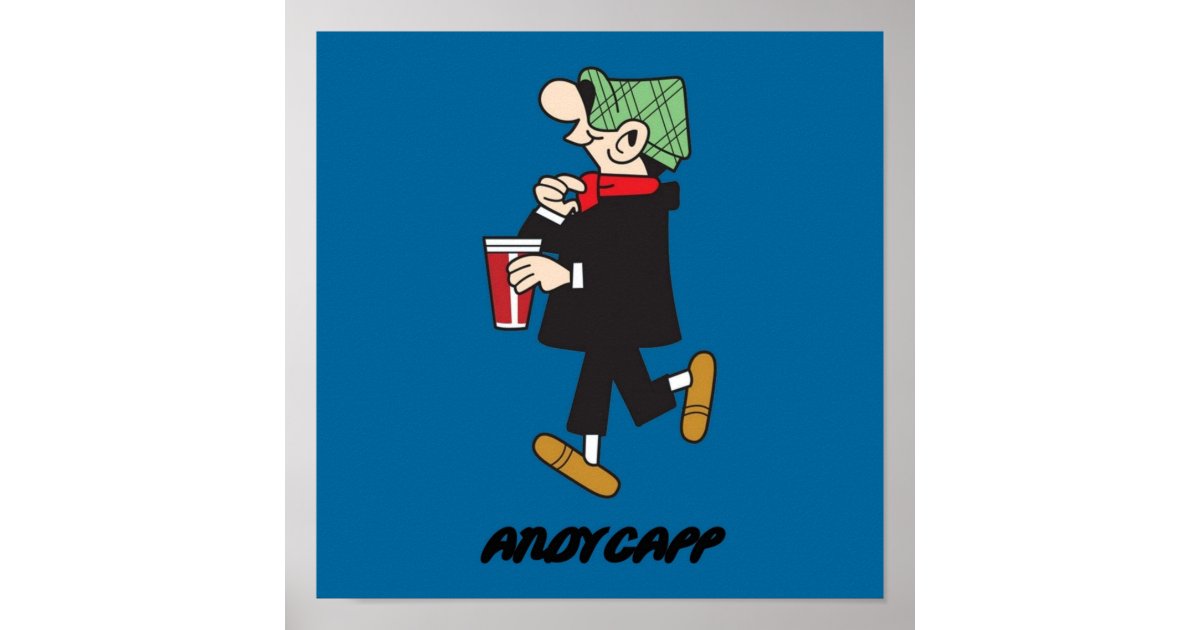 andy capp uk english england retro poster | Zazzle