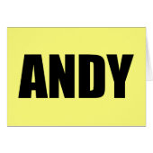 Andy Cards (Front Horizontal)