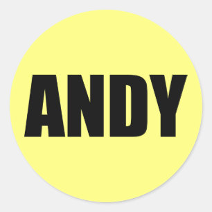 Andy Classic Round Sticker