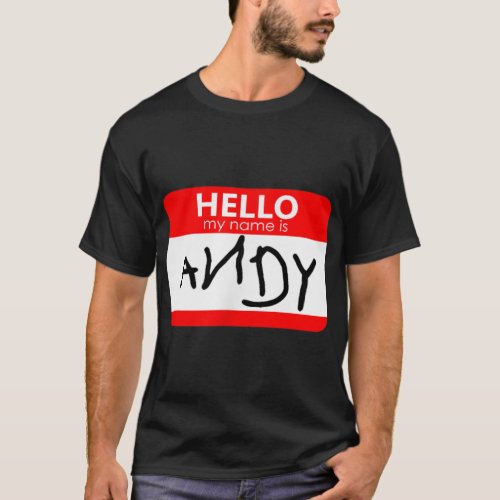 Andy Cosplay Outfit Vintage Birthday T_Shirt