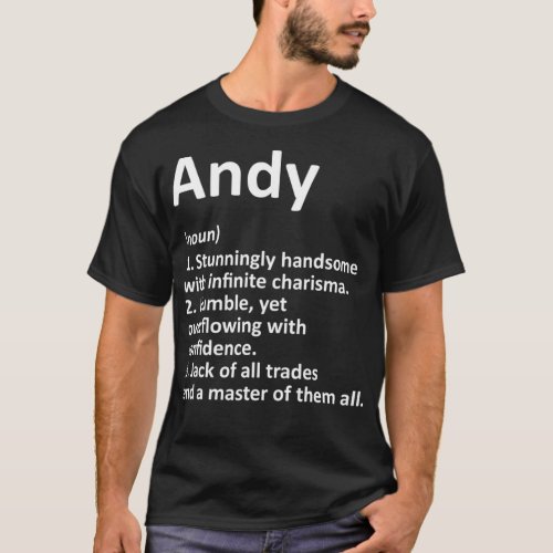 ANDY Definition Personalized Name Funny Birthday G T_Shirt