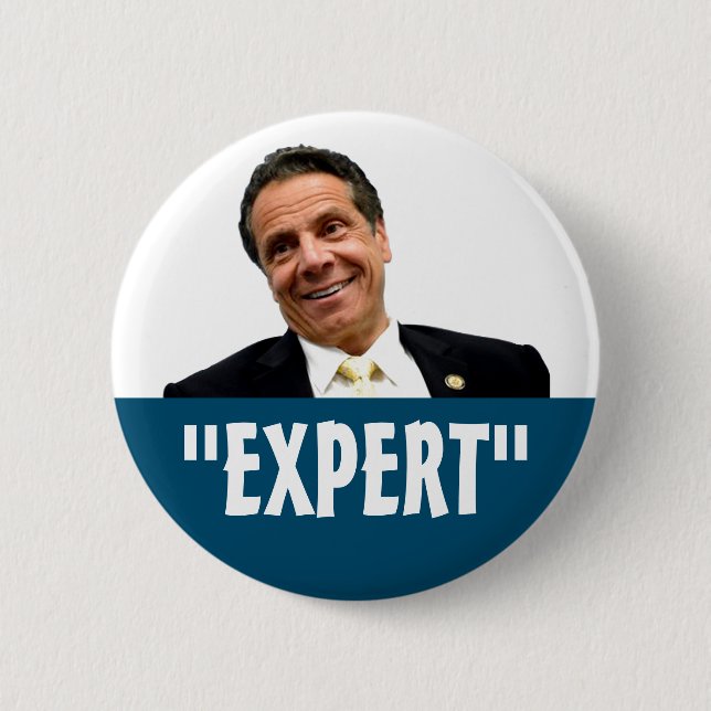 Andy "expert" Cuomo Button (Front)