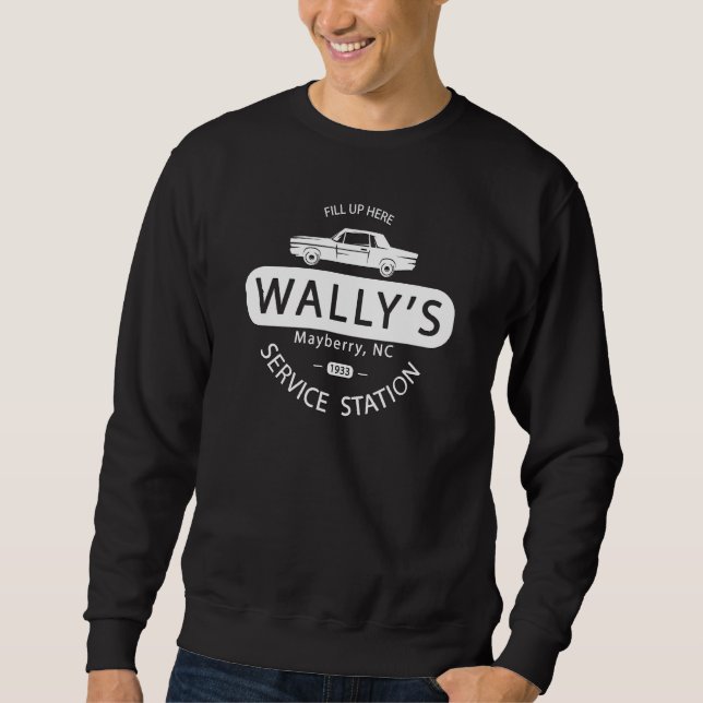 Andy Griffith Show Wally's Service Station Classic Sweatshirt (Front)