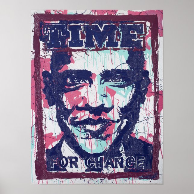 Andy Howell President Obama Portrait Posters (Front)