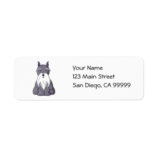 Andy Rooney Schnauzer Label (Front)