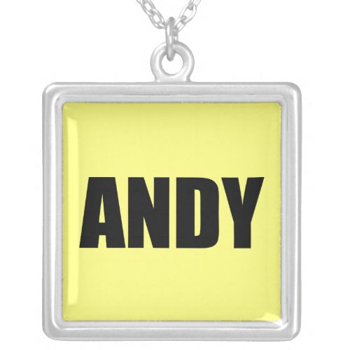 Andy Silver Plated Necklace