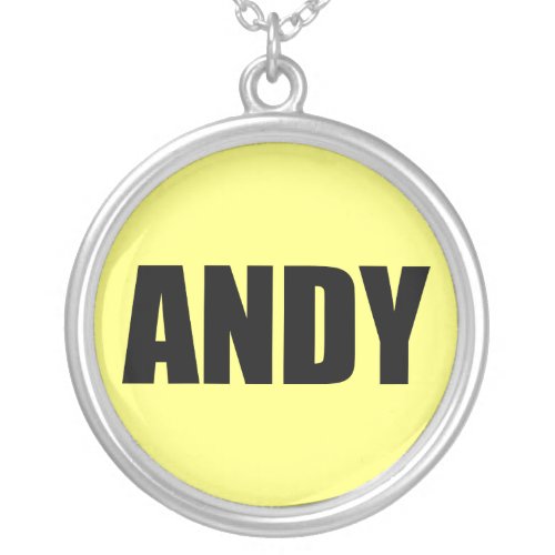 Andy Silver Plated Necklace