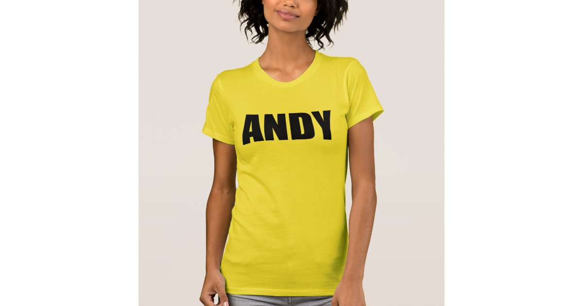 Andy TShirt Zazzle
