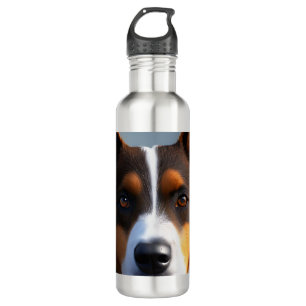Andy The Australian Blue Heeler, Stainless Steel Water Bottle