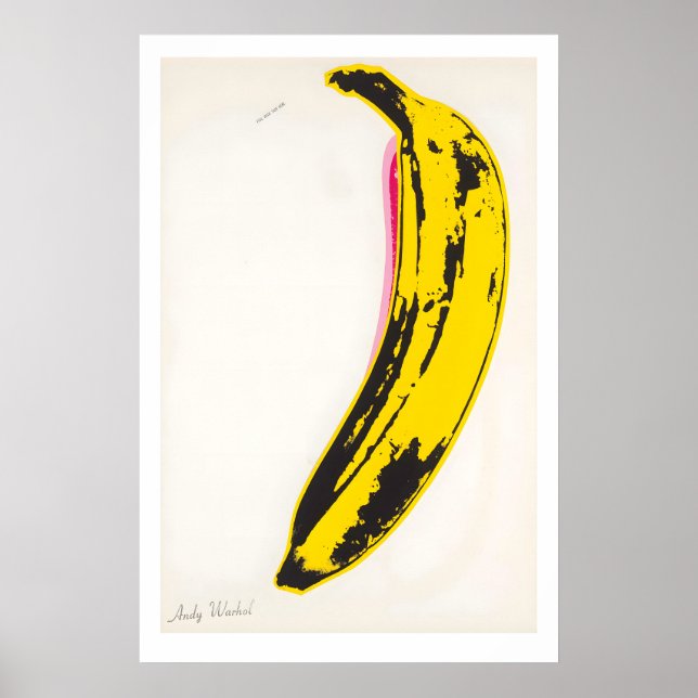 Andy Warhol Banana Print Classic Pop Art (A3, A4) (Front)