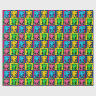 Andy Warhol Skibidi Toilet Pop Art Wrapping Paper