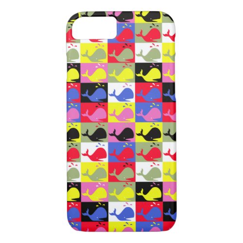 Andy Whale_Holeâ_Lots o whales pattern iPhone 87 Case