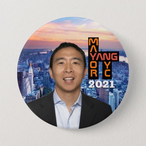 Andy Yang for NYC Mayor 2021 Button