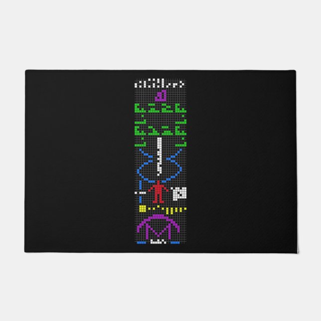 Anec message alien alien doormat (Front)