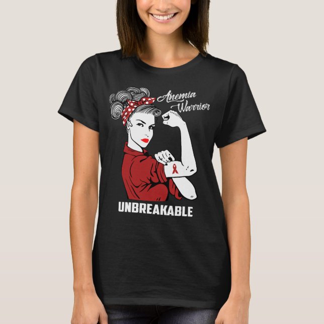Anemia Warrior Unbreakable T-Shirt (Front)