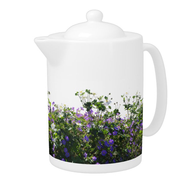 Anemone and Geranium Cust. Teapot (Right)