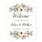 Anemone Bouquet Wedding Welcome Sign