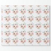 Anemone Bridal Shower Giftwrap Wrapping Paper (Flat)