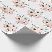 Anemone Bridal Shower Giftwrap Wrapping Paper (Corner)