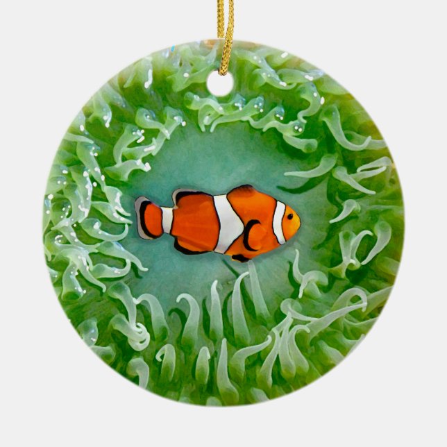 Anemone Ceramic Ornament (Front)