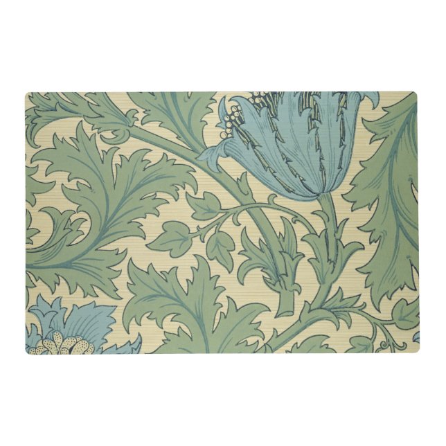 'Anemone' design (textile) Placemat (Front)