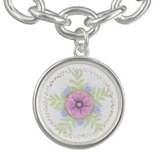 Anemone, Endive Flowers, Wormwood and Almonds Bracelet