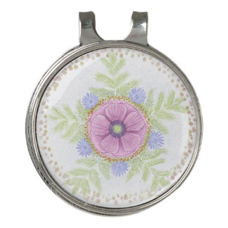 Anemone, Endive Flowers, Wormwood and Almonds Golf Hat Clip