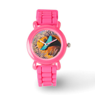 Anemone Fish Girl's Pink Glitter Watch