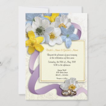 Anemone Flowers Wedding Invite - 3 by LilithDeAnu at Zazzle