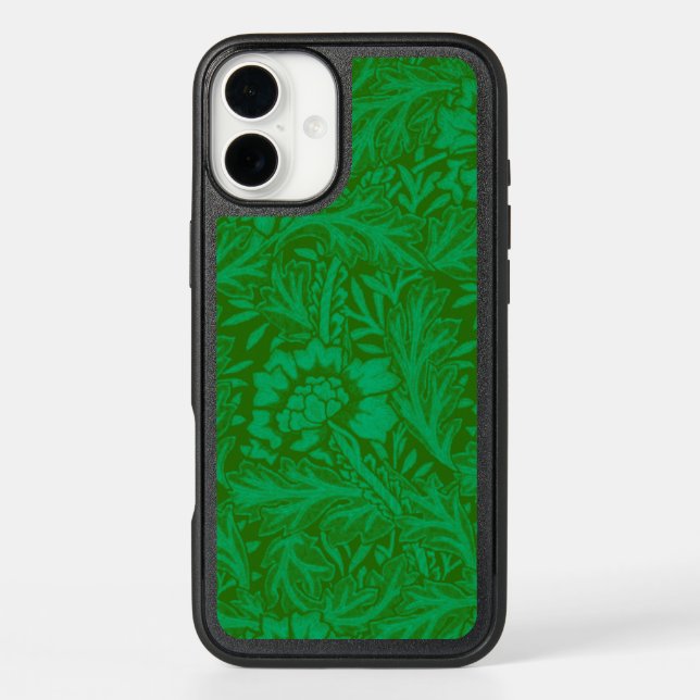 Anemone in Forest Green, a William Morris pattern Otterbox iPhone Case (Back)