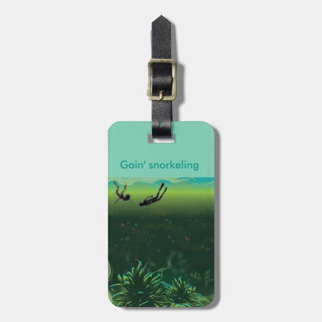Anemone Luggage Tag (Front Vertical)
