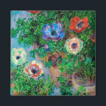 Anemone, Monet Magnet<br><div class="desc">Oscar-Claude Monet (14 November 1840 – 5 December 1926) was a French painter, a founder of French Impressionist painting and the most consistent and prolific practitioner of the movement's philosophy of expressing one's perceptions before nature, especially as applied to plein air landscape painting. The term ""Impressionism"" is derived from the...</div>