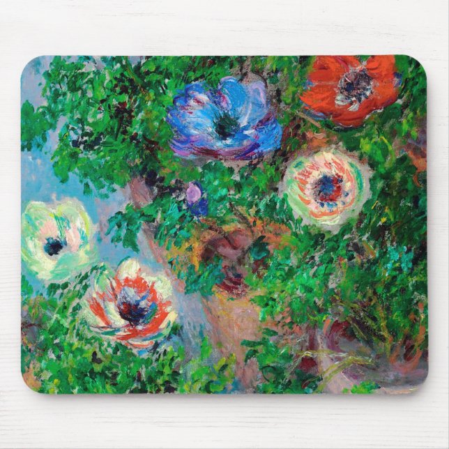Anemone, Monet Mouse Pad (Front)