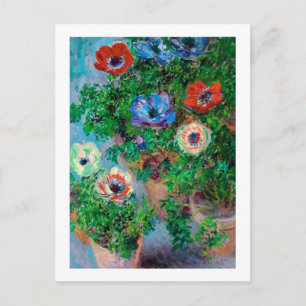 Anemone, Monet Postcard