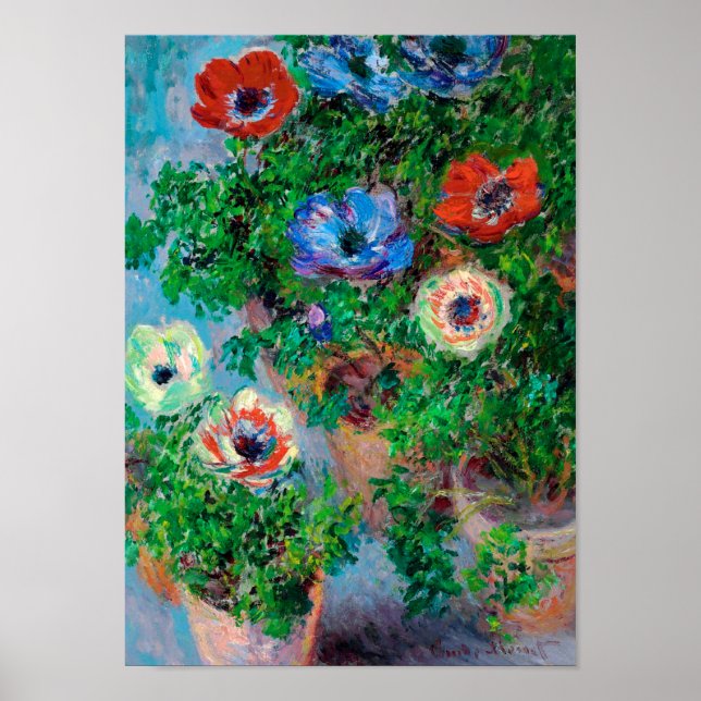 Anemone, Monet Poster (Front)