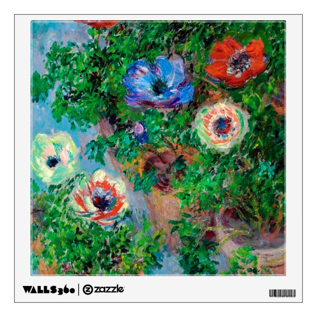 Anemone, Monet Wall Decal (Front)