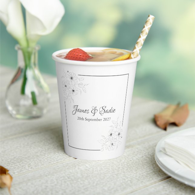 Anemone on White Paper Cups (Insitu)