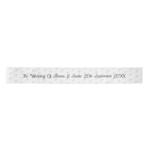 ~Anemone On White Wedding Ribbon
