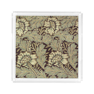Anemone Pattern By William Morris Acrylic Tray
