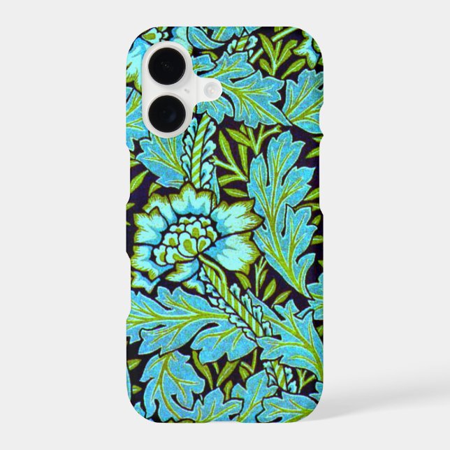 Anemone pattern by William Morris Iphone Case (Back)